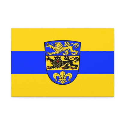 Flag of Dillingen an der Donau Germany - Canvas Wall Art 18″ x 12″ 1.25" - The Sticker Space