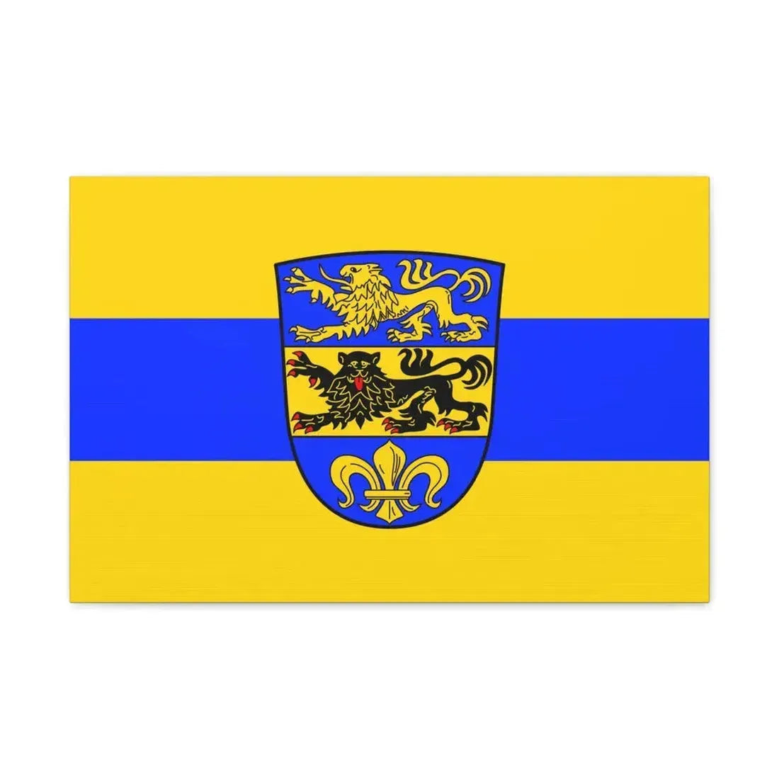 Flag of Dillingen an der Donau Germany - Canvas Wall Art 24″ x 16″ 1.25" - The Sticker Space