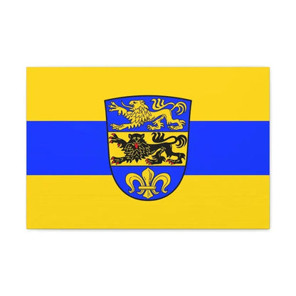 Flag of Dillingen an der Donau Germany - Canvas Wall Art 24″ x 16″ 1.25" - The Sticker Space