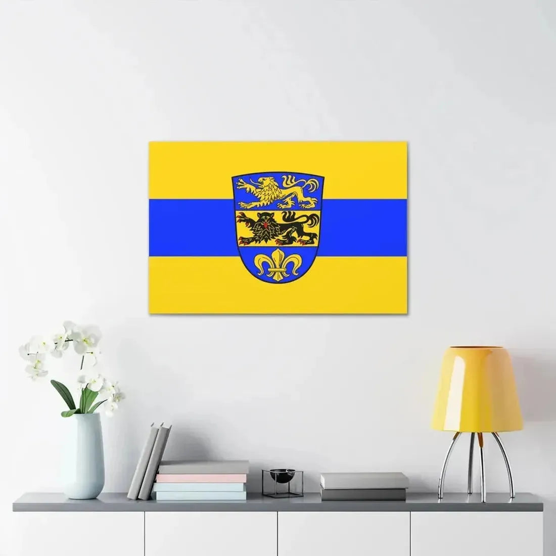 Flag of Dillingen an der Donau Germany - Canvas Wall Art - The Sticker Space