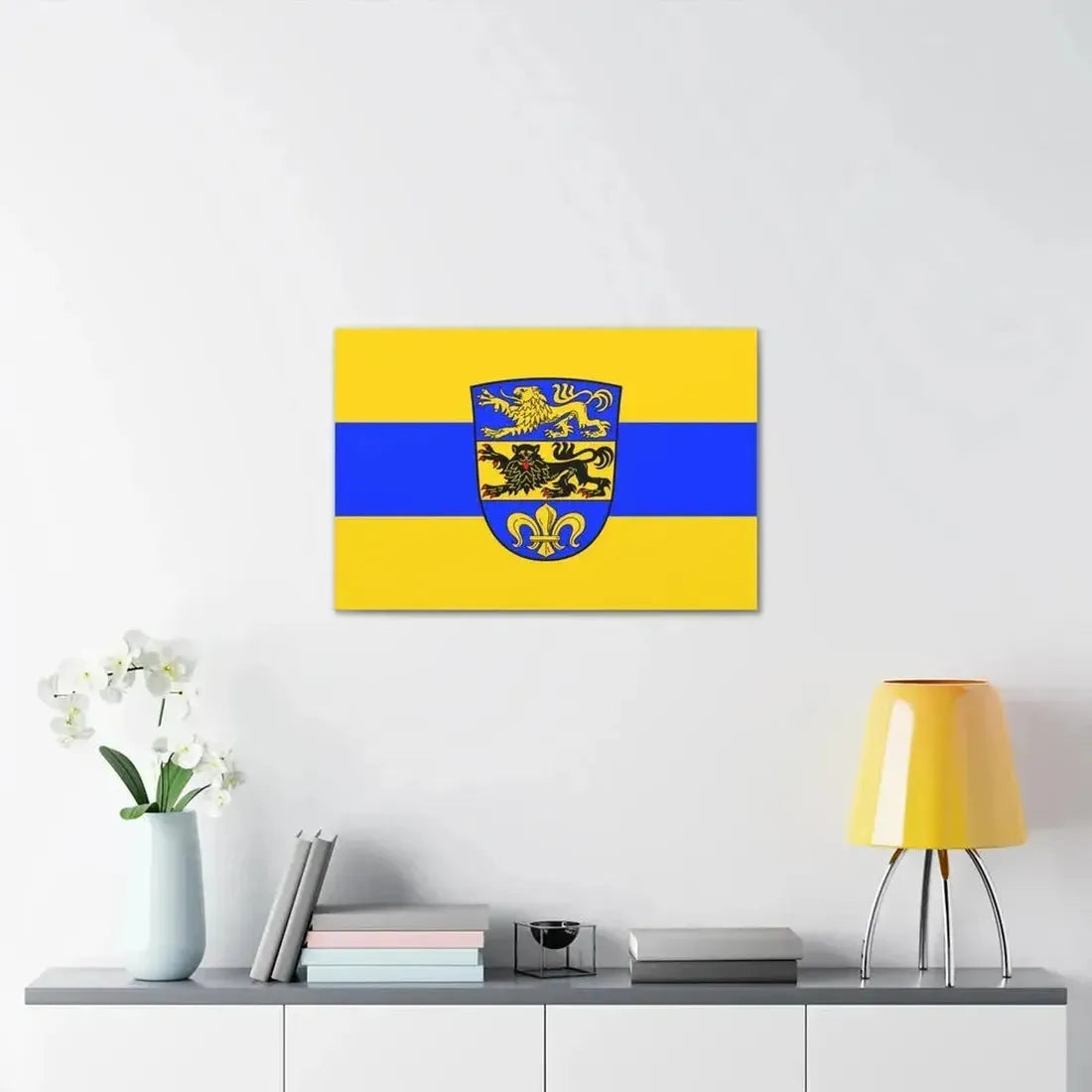 Flag of Dillingen an der Donau Germany - Canvas Wall Art - The Sticker Space