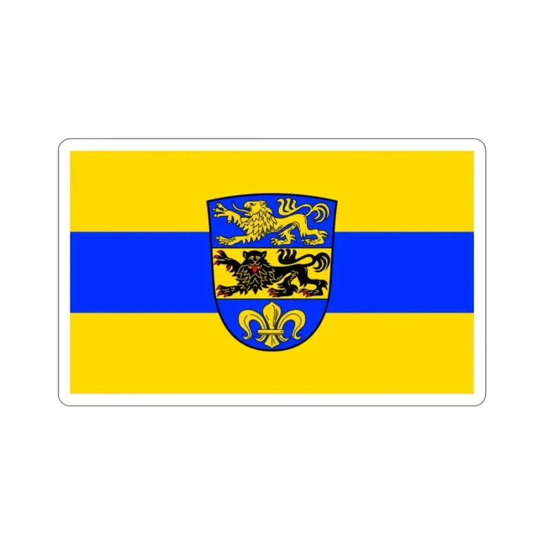 Flag of Dillingen an der Donau Germany STICKER Vinyl Die-Cut Decal 2 Inch - The Sticker Space