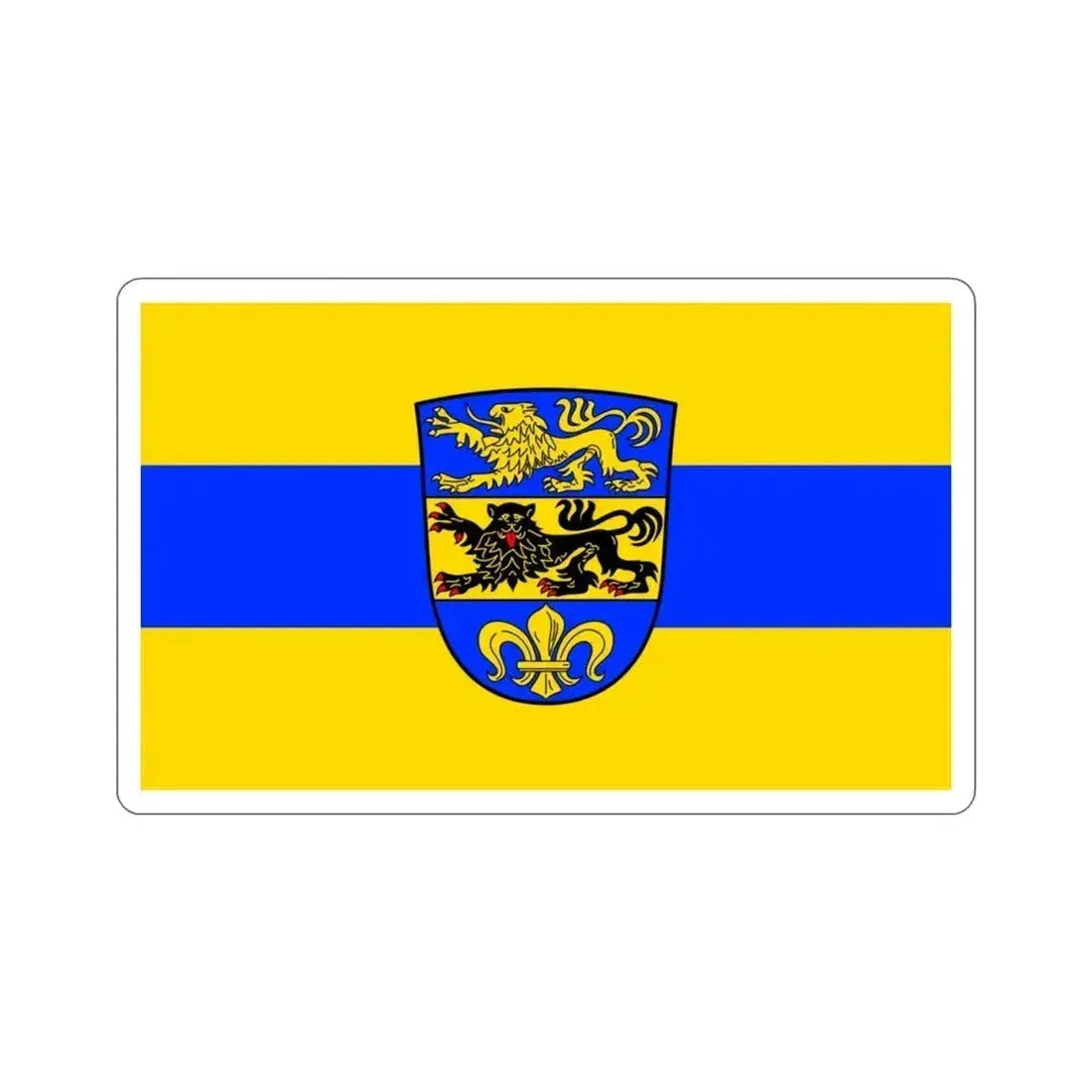 Flag of Dillingen an der Donau Germany STICKER Vinyl Die-Cut Decal 3 Inch - The Sticker Space