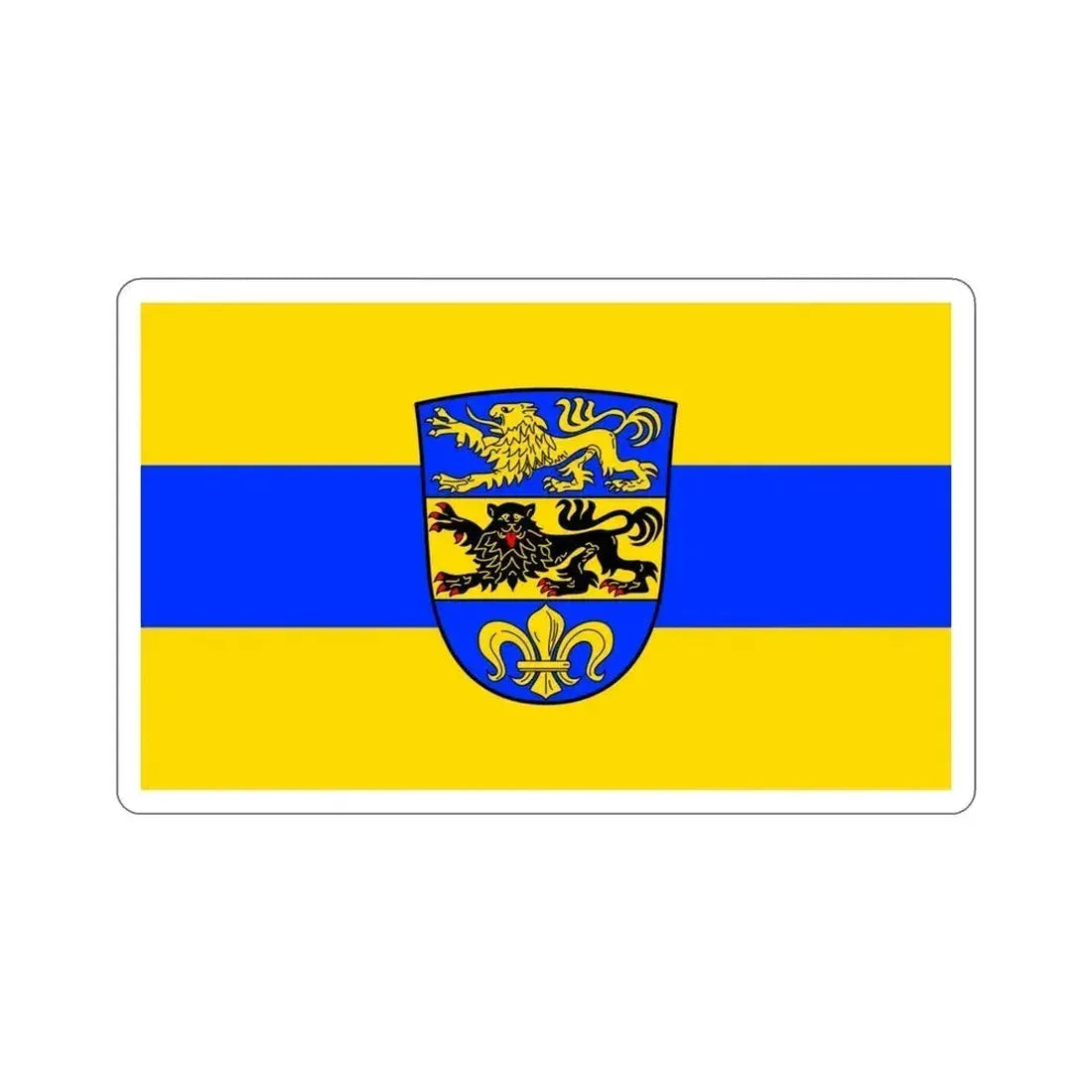Flag of Dillingen an der Donau Germany STICKER Vinyl Die-Cut Decal 4 Inch - The Sticker Space