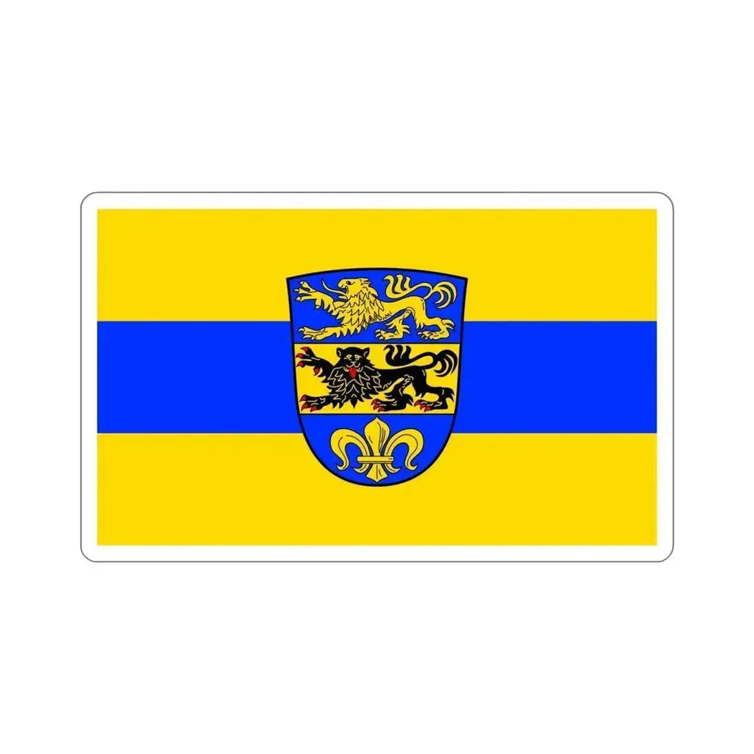 Flag of Dillingen an der Donau Germany STICKER Vinyl Die-Cut Decal 6 Inch - The Sticker Space