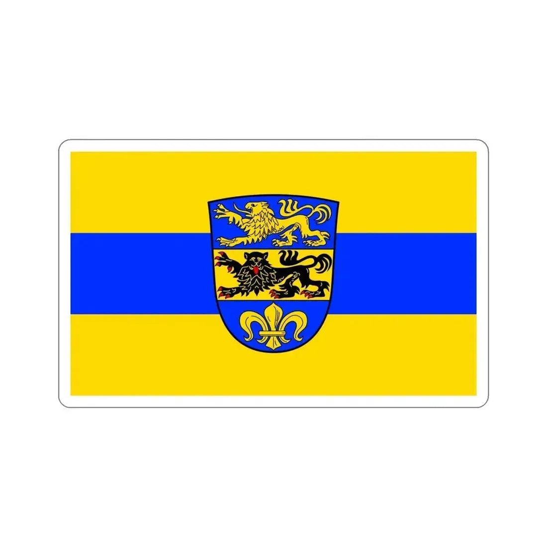 Flag of Dillingen an der Donau Germany STICKER Vinyl Die-Cut Decal 6 Inch - The Sticker Space