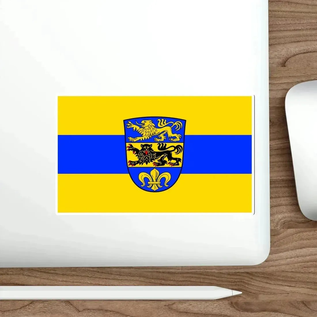 Flag of Dillingen an der Donau Germany STICKER Vinyl Die-Cut Decal - The Sticker Space