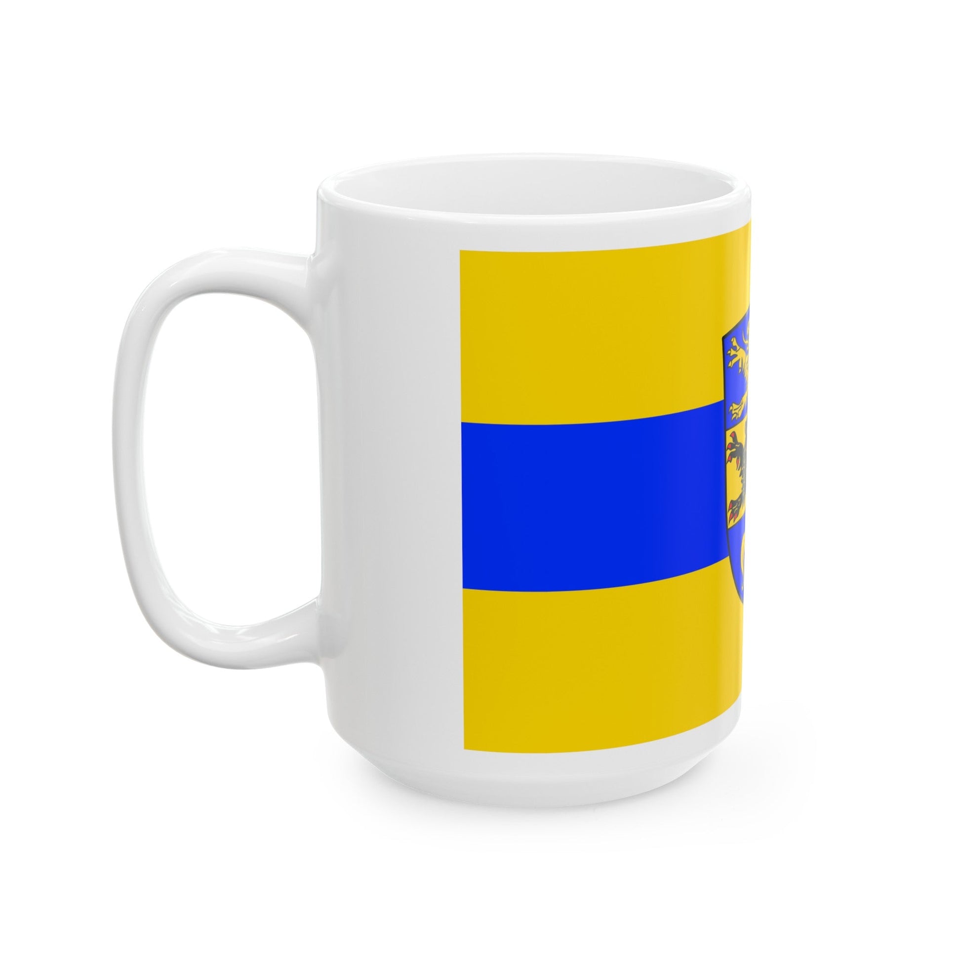 Flag of Dillingen an der Donau Germany - White Coffee Mug-The Sticker Space