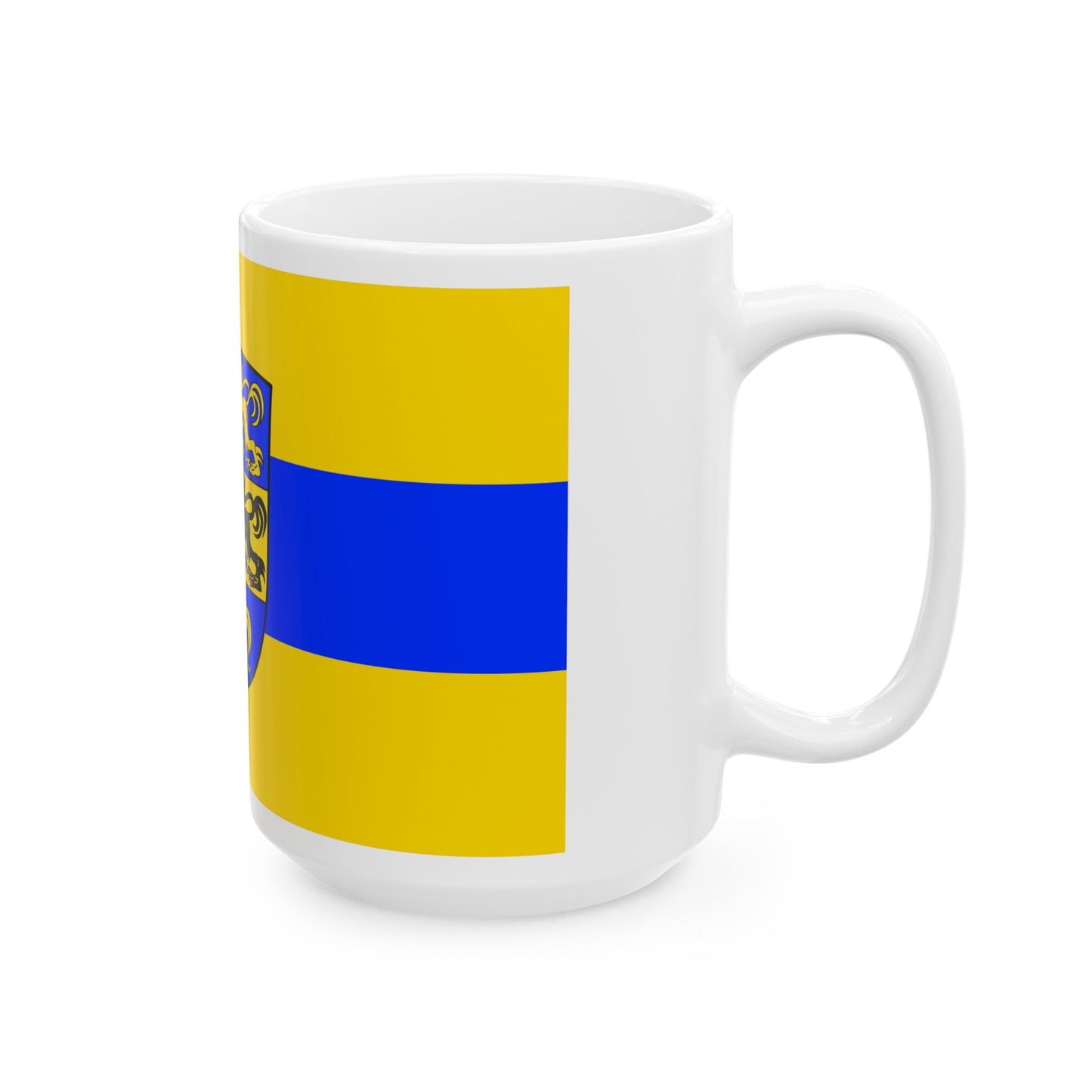 Flag of Dillingen an der Donau Germany - White Coffee Mug-The Sticker Space