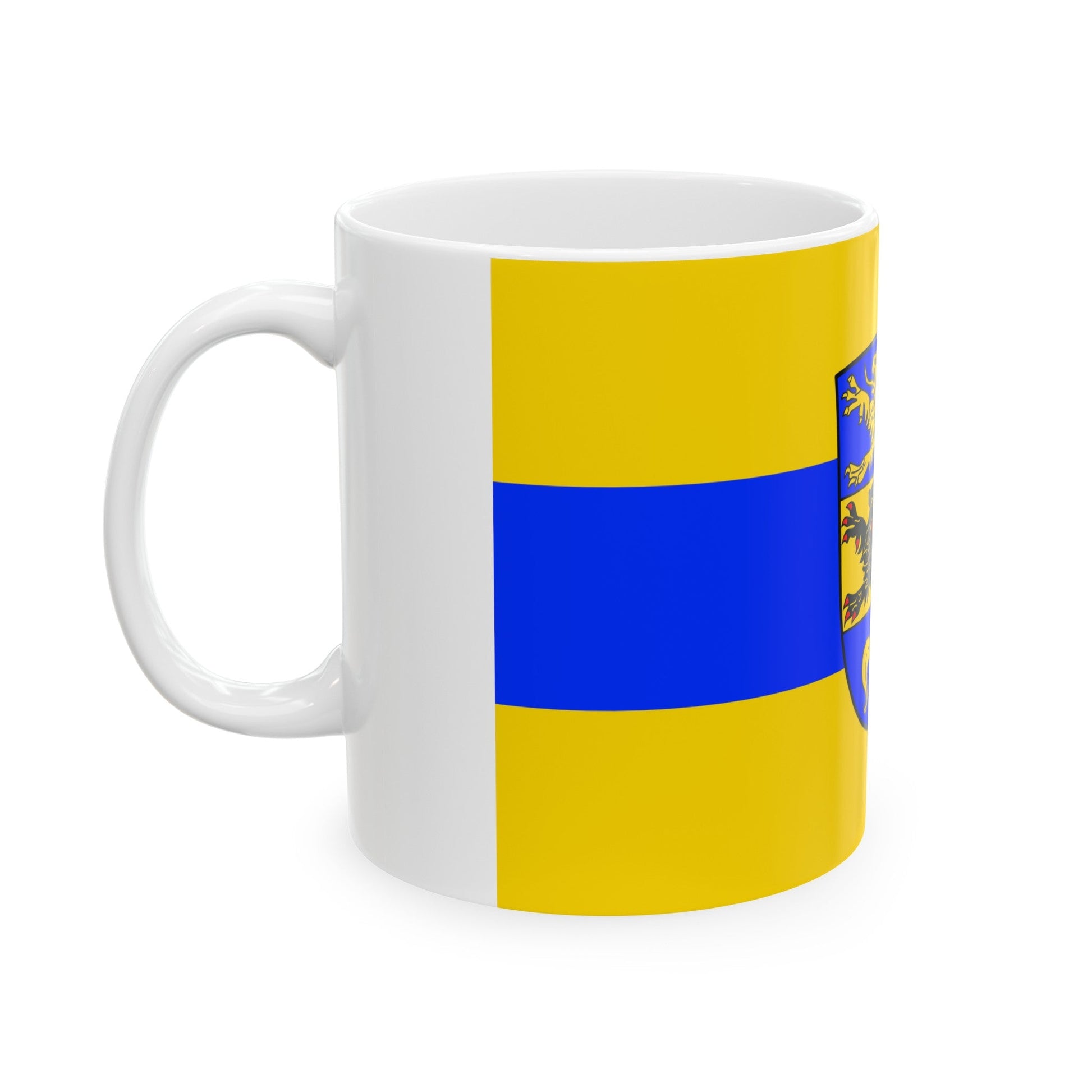 Flag of Dillingen an der Donau Germany - White Coffee Mug-The Sticker Space