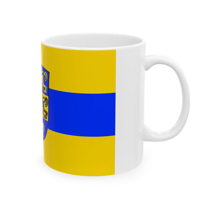 Flag of Dillingen an der Donau Germany - White Coffee Mug-The Sticker Space