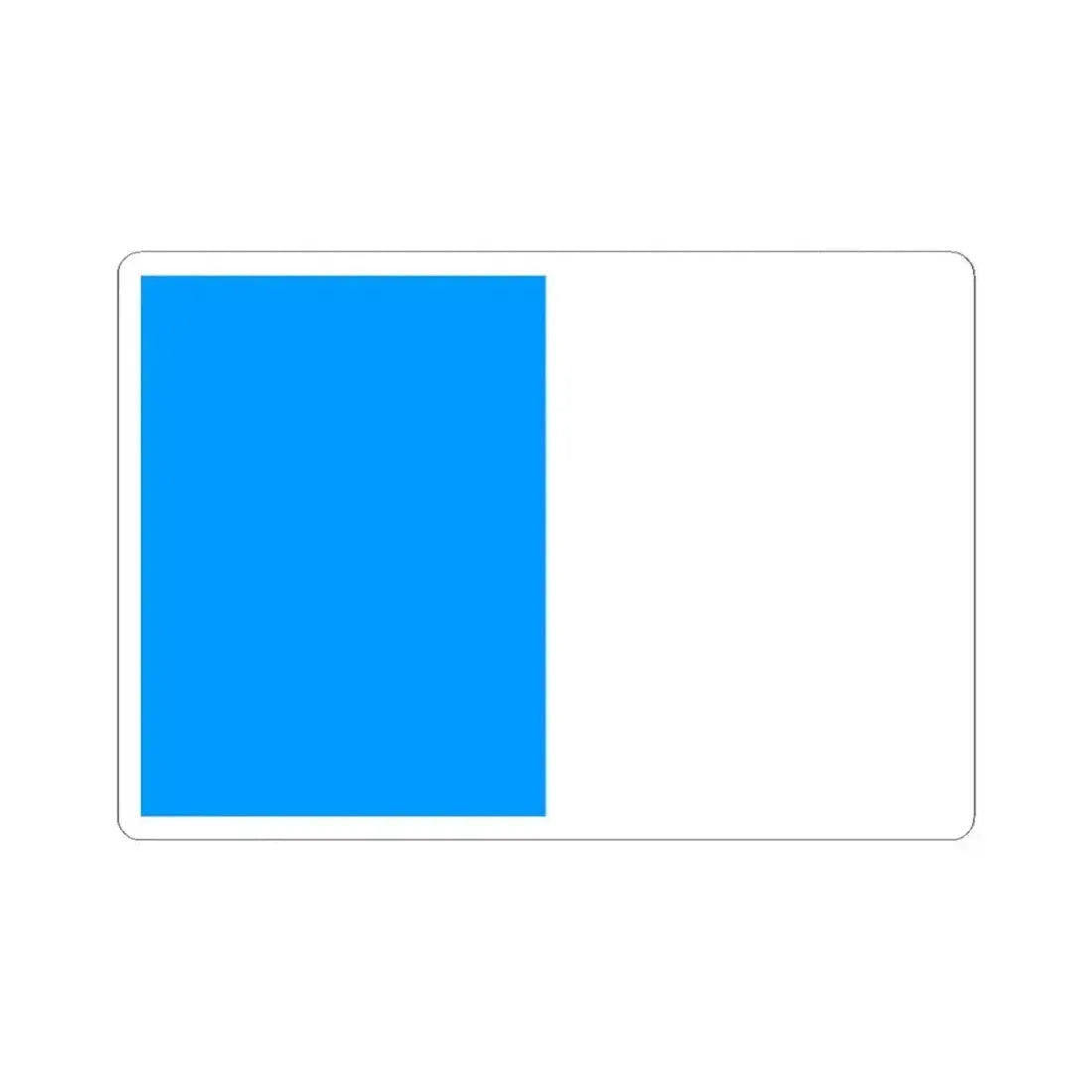 Flag of Dinant (Belgium) STICKER Vinyl Kiss-Cut Decal 2 Inch White - The Sticker Space