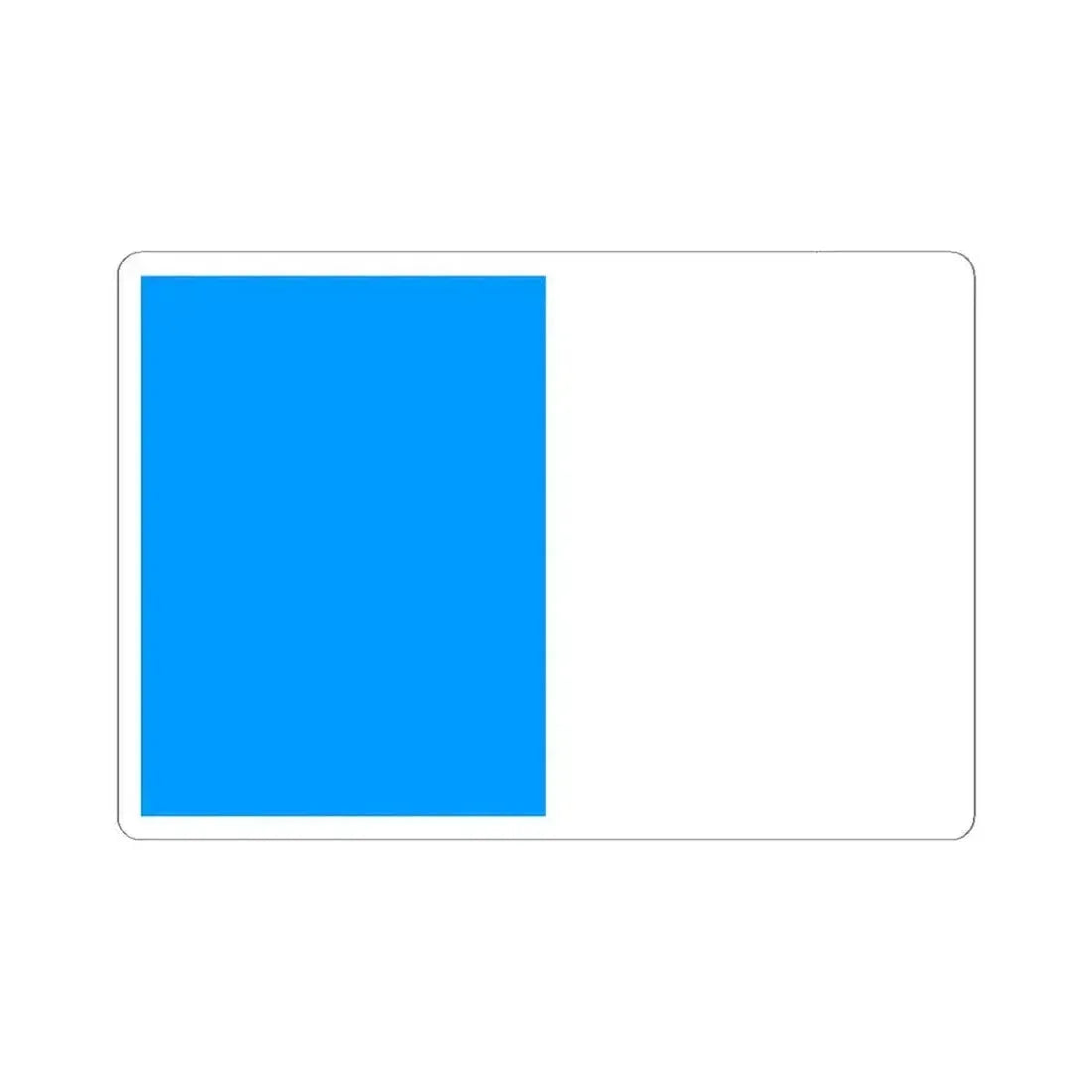 Flag of Dinant (Belgium) STICKER Vinyl Kiss-Cut Decal 6 Inch White - The Sticker Space