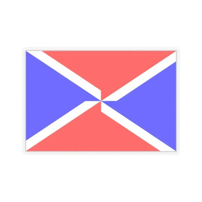 Flag of Dingli Malta - STICKER Vinyl Kiss-Cut Decal 2 Inch Transparent - The Sticker Space