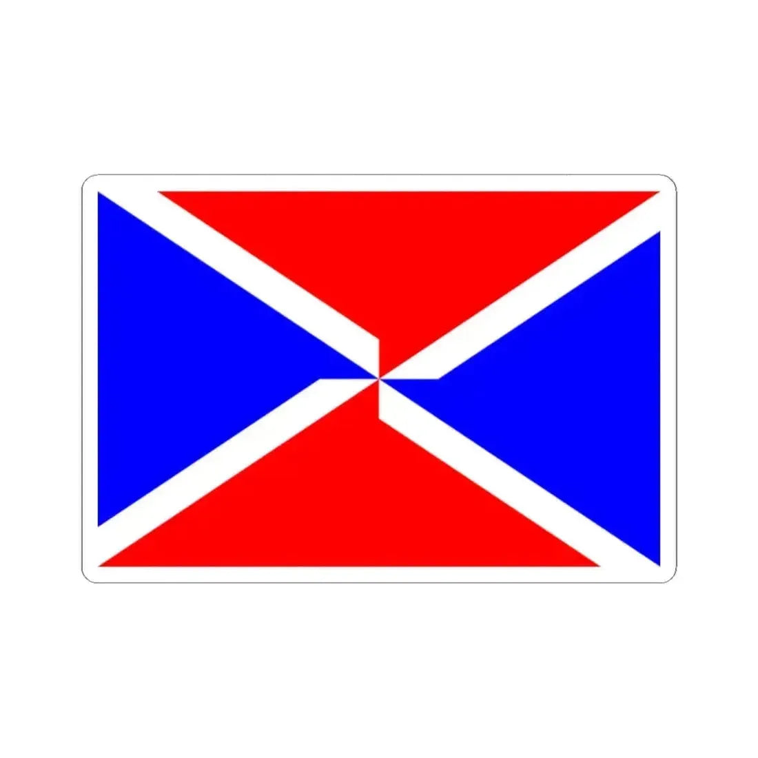 Flag of Dingli Malta - STICKER Vinyl Kiss-Cut Decal 2 Inch White - The Sticker Space