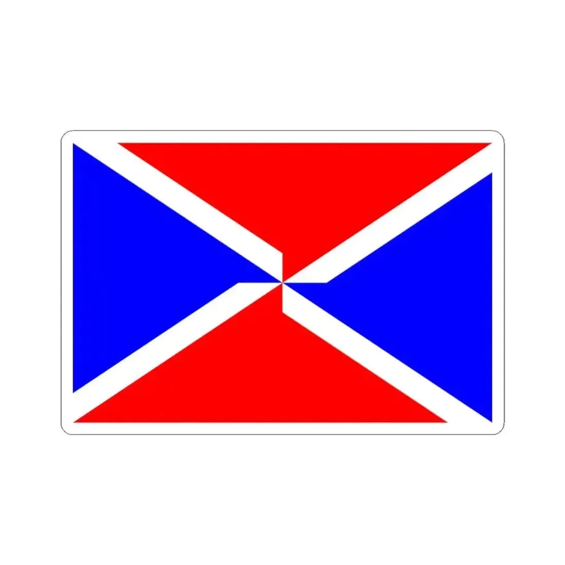 Flag of Dingli Malta - STICKER Vinyl Kiss-Cut Decal 3 Inch White - The Sticker Space