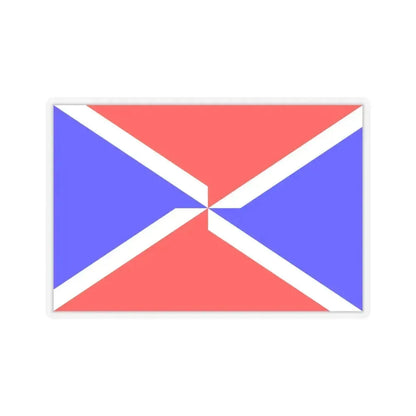 Flag of Dingli Malta - STICKER Vinyl Kiss-Cut Decal 4 Inch Transparent - The Sticker Space