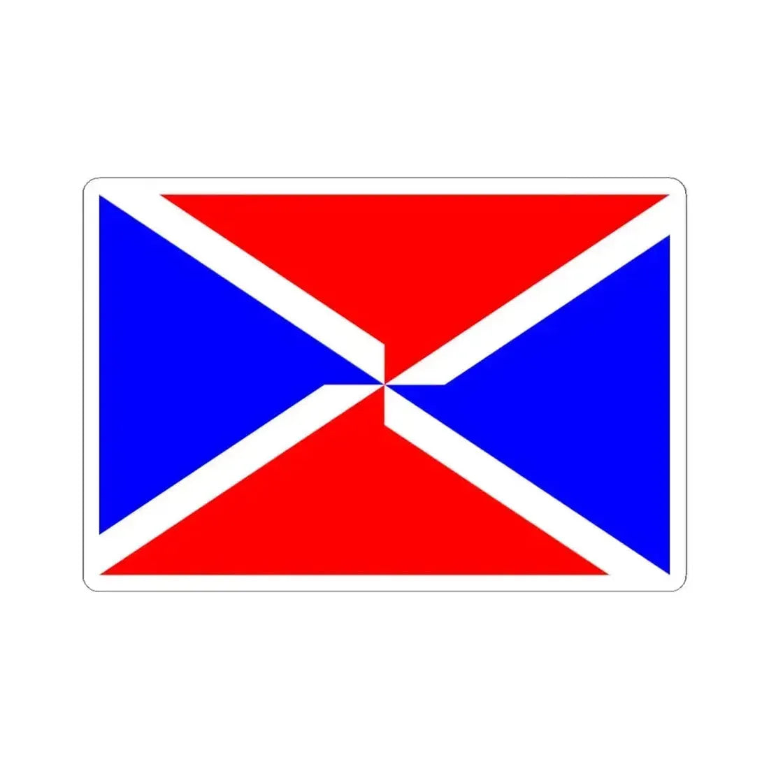 Flag of Dingli Malta - STICKER Vinyl Kiss-Cut Decal 4 Inch White - The Sticker Space