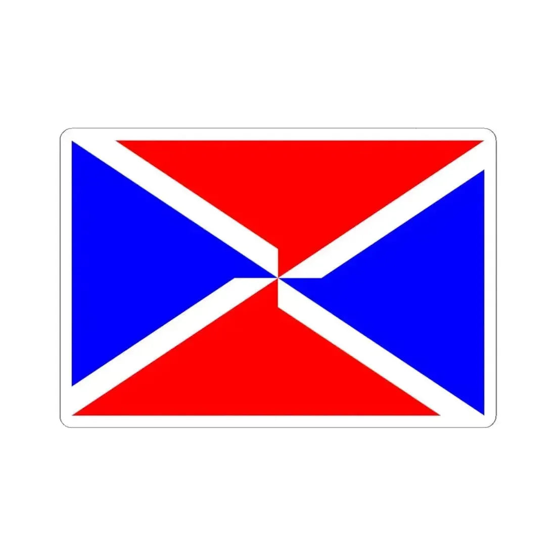 Flag of Dingli Malta - STICKER Vinyl Kiss-Cut Decal 6 Inch White - The Sticker Space