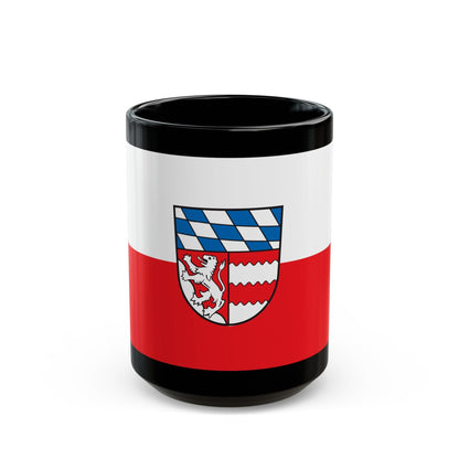 Flag of Dingolfing Landau Germany - Black Coffee Mug-15oz-The Sticker Space