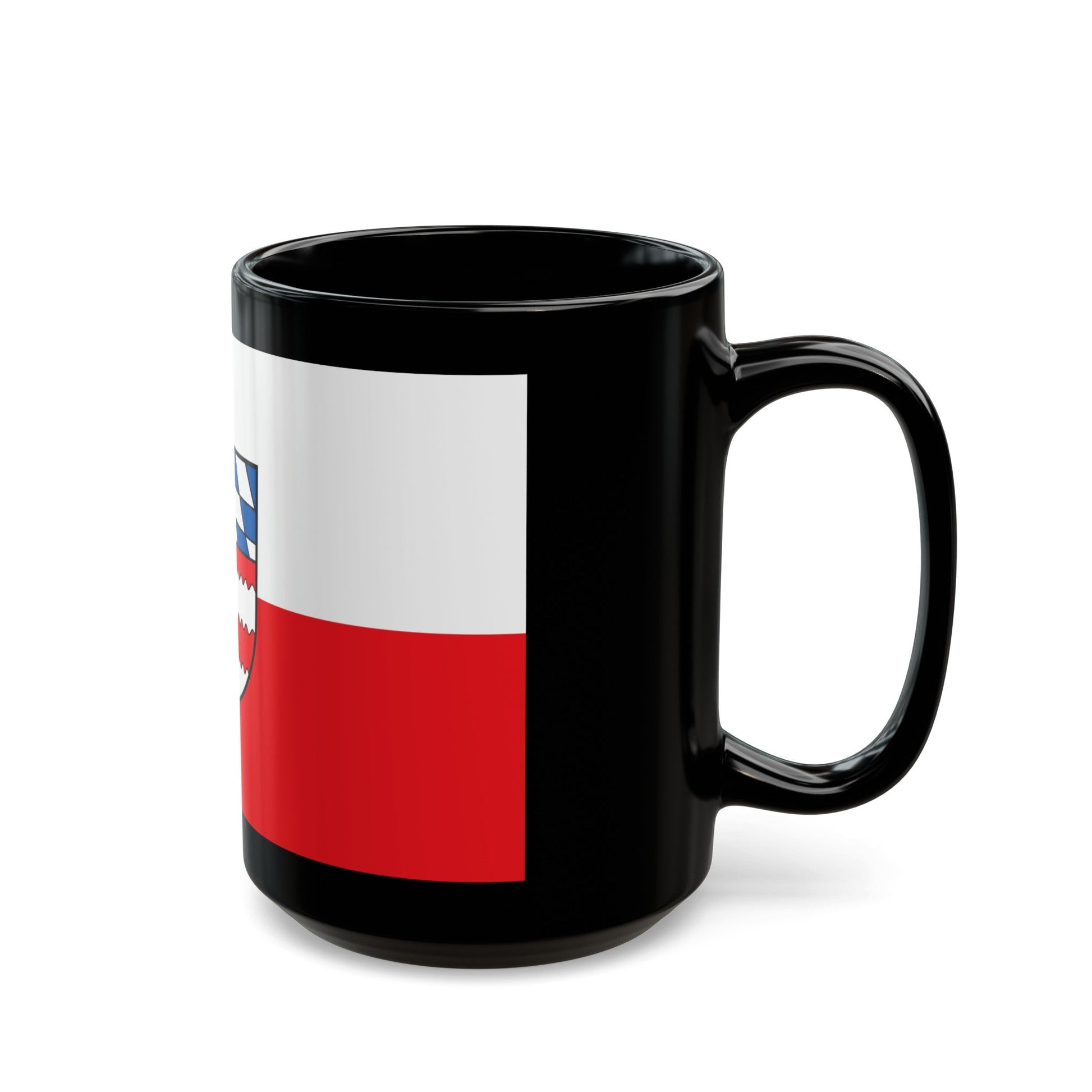 Flag of Dingolfing Landau Germany - Black Coffee Mug-The Sticker Space