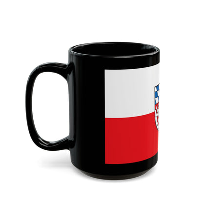 Flag of Dingolfing Landau Germany - Black Coffee Mug-The Sticker Space