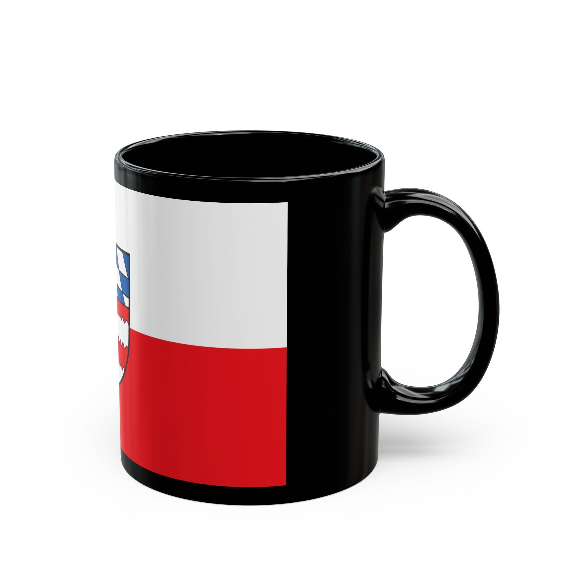 Flag of Dingolfing Landau Germany - Black Coffee Mug-The Sticker Space