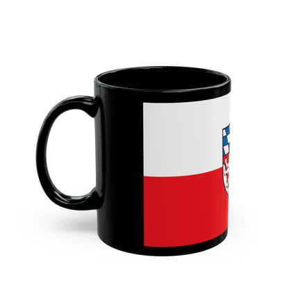 Flag of Dingolfing Landau Germany - Black Coffee Mug-The Sticker Space