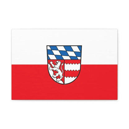 Flag of Dingolfing Landau Germany - Canvas Wall Art 18″ x 12″ 1.25" - The Sticker Space