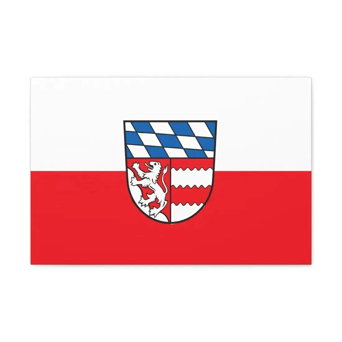 Flag of Dingolfing Landau Germany - Canvas Wall Art 24″ x 16″ 1.25" - The Sticker Space