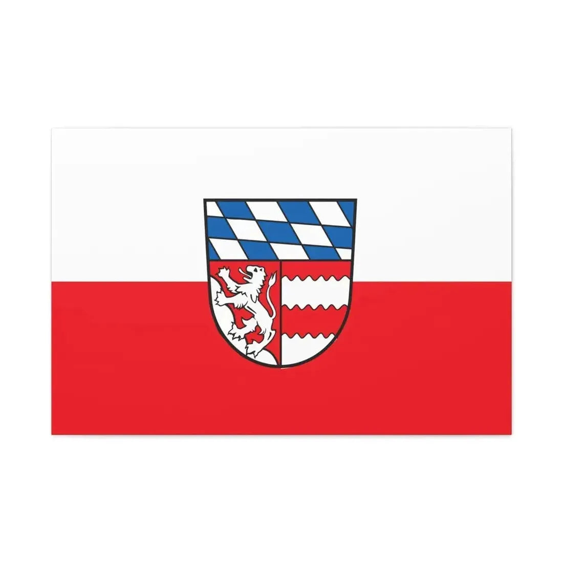 Flag of Dingolfing Landau Germany - Canvas Wall Art - The Sticker Space