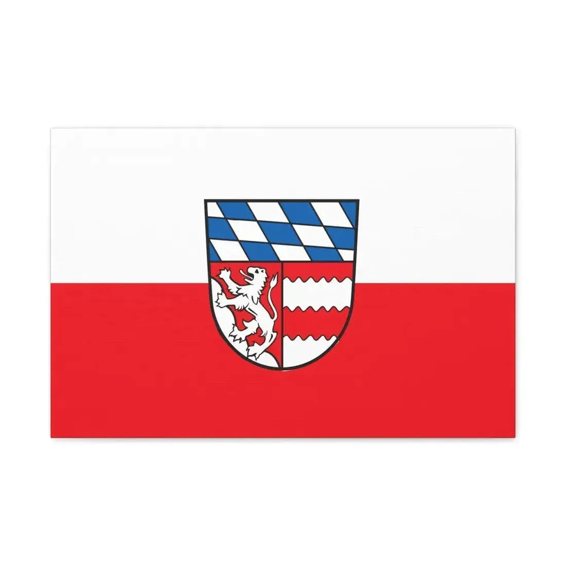 Flag of Dingolfing Landau Germany - Canvas Wall Art - The Sticker Space