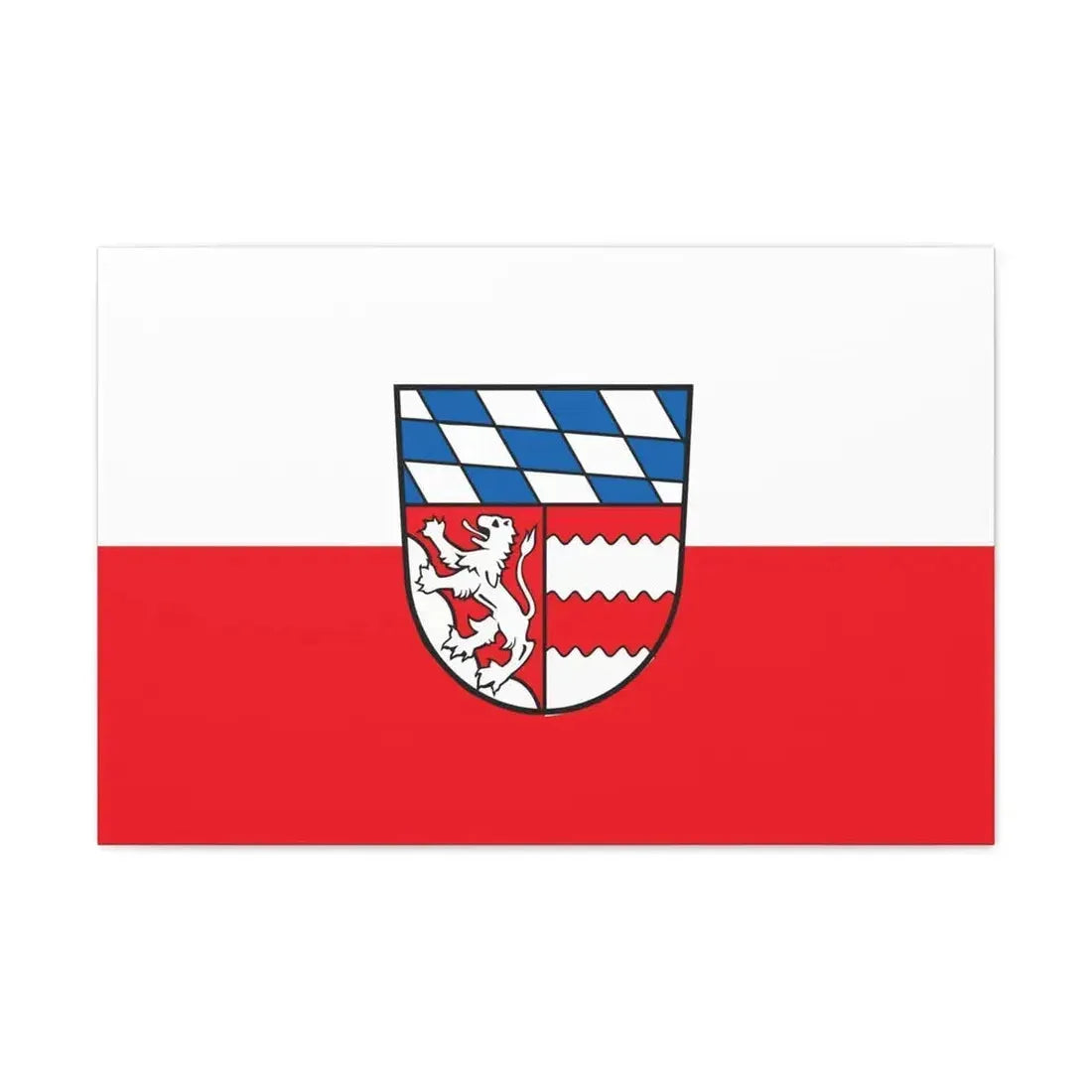 Flag of Dingolfing Landau Germany - Canvas Wall Art - The Sticker Space