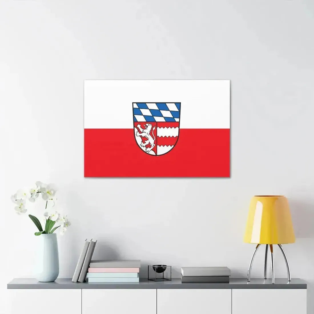 Flag of Dingolfing Landau Germany - Canvas Wall Art - The Sticker Space