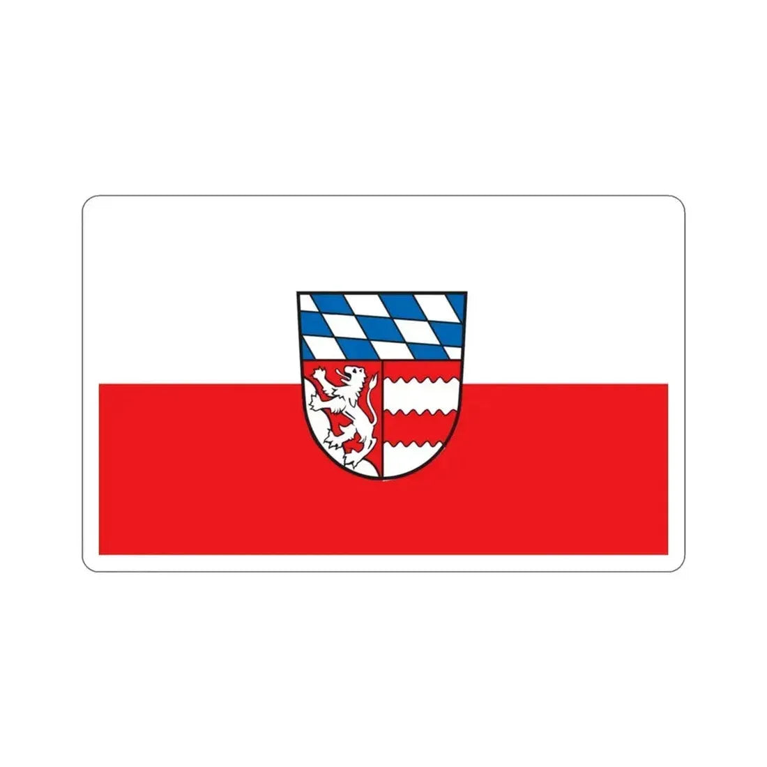 Flag of Dingolfing Landau Germany STICKER Vinyl Die-Cut Decal 3 Inch - The Sticker Space
