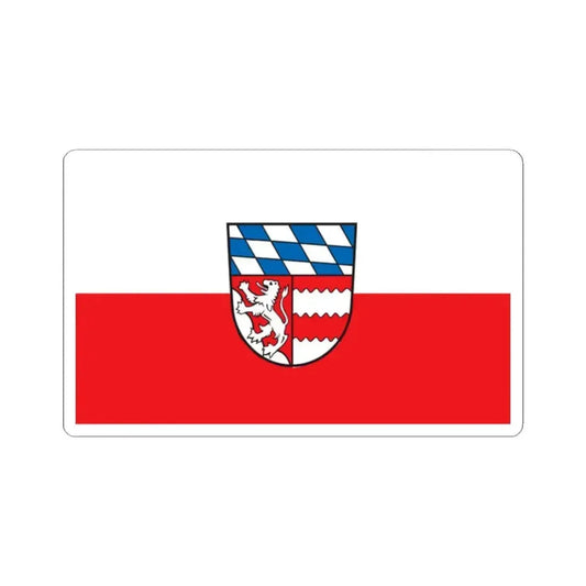 Flag of Dingolfing Landau Germany - STICKER Vinyl Kiss-Cut Decal 2 Inch White - The Sticker Space