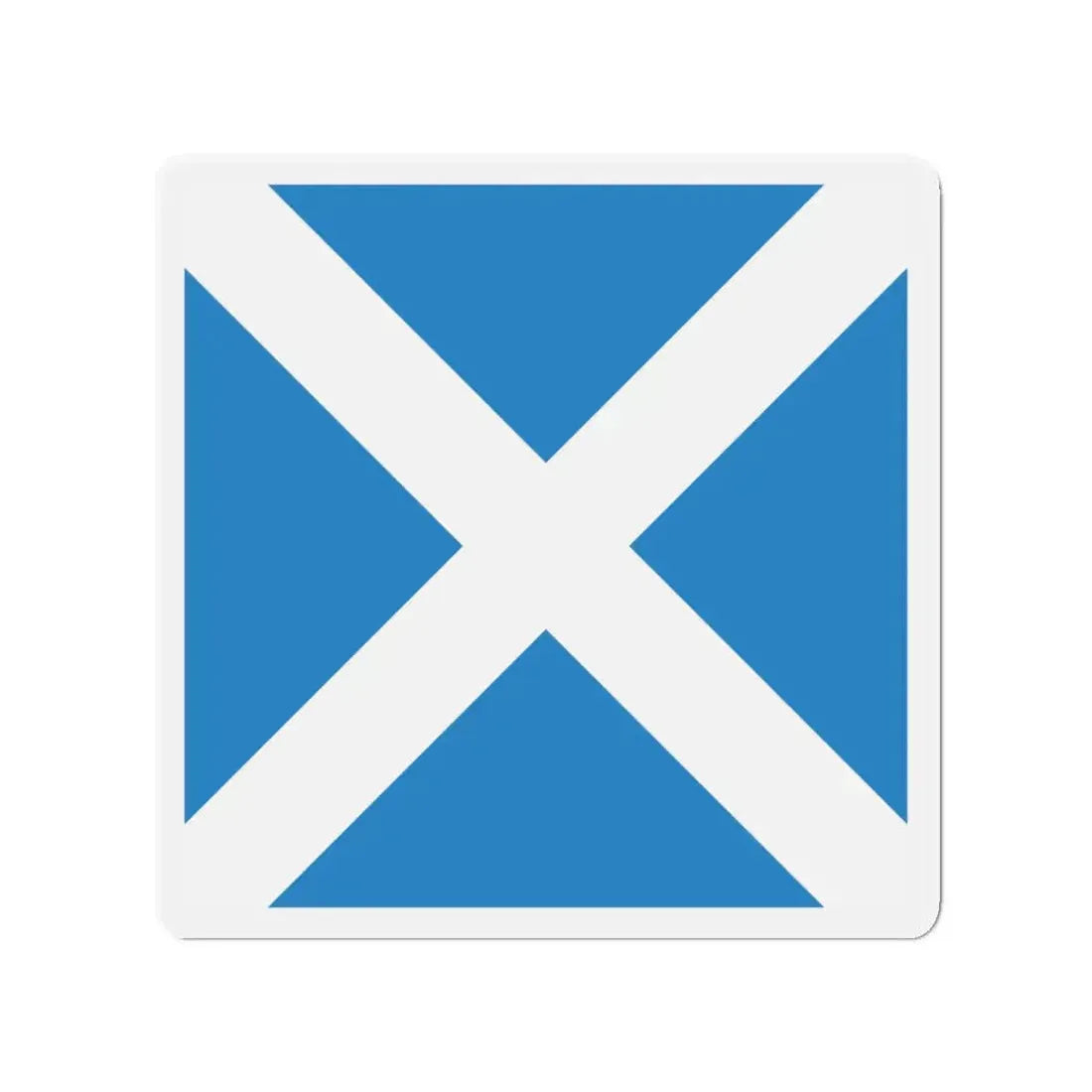 Flag of Disentis Mustér Switzerland - Refrigerator Magnet 3 Inch - The Sticker Space