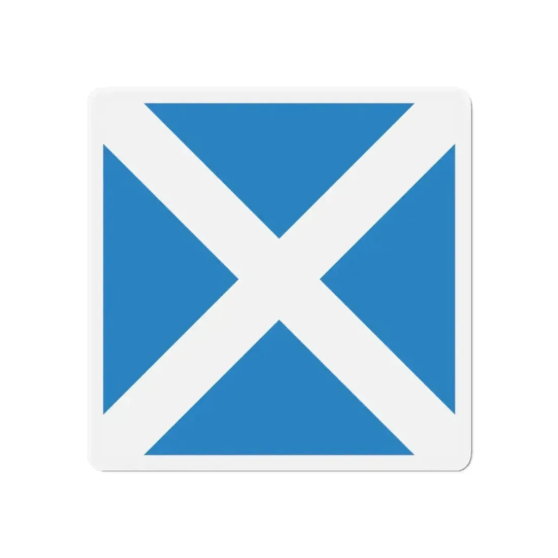 Flag of Disentis Mustér Switzerland - Refrigerator Magnet - The Sticker Space