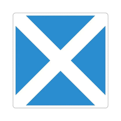 Flag of Disentis Mustér Switzerland STICKER Vinyl Die-Cut Decal - The Sticker Space