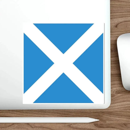 Flag of Disentis Mustér Switzerland STICKER Vinyl Die-Cut Decal - The Sticker Space