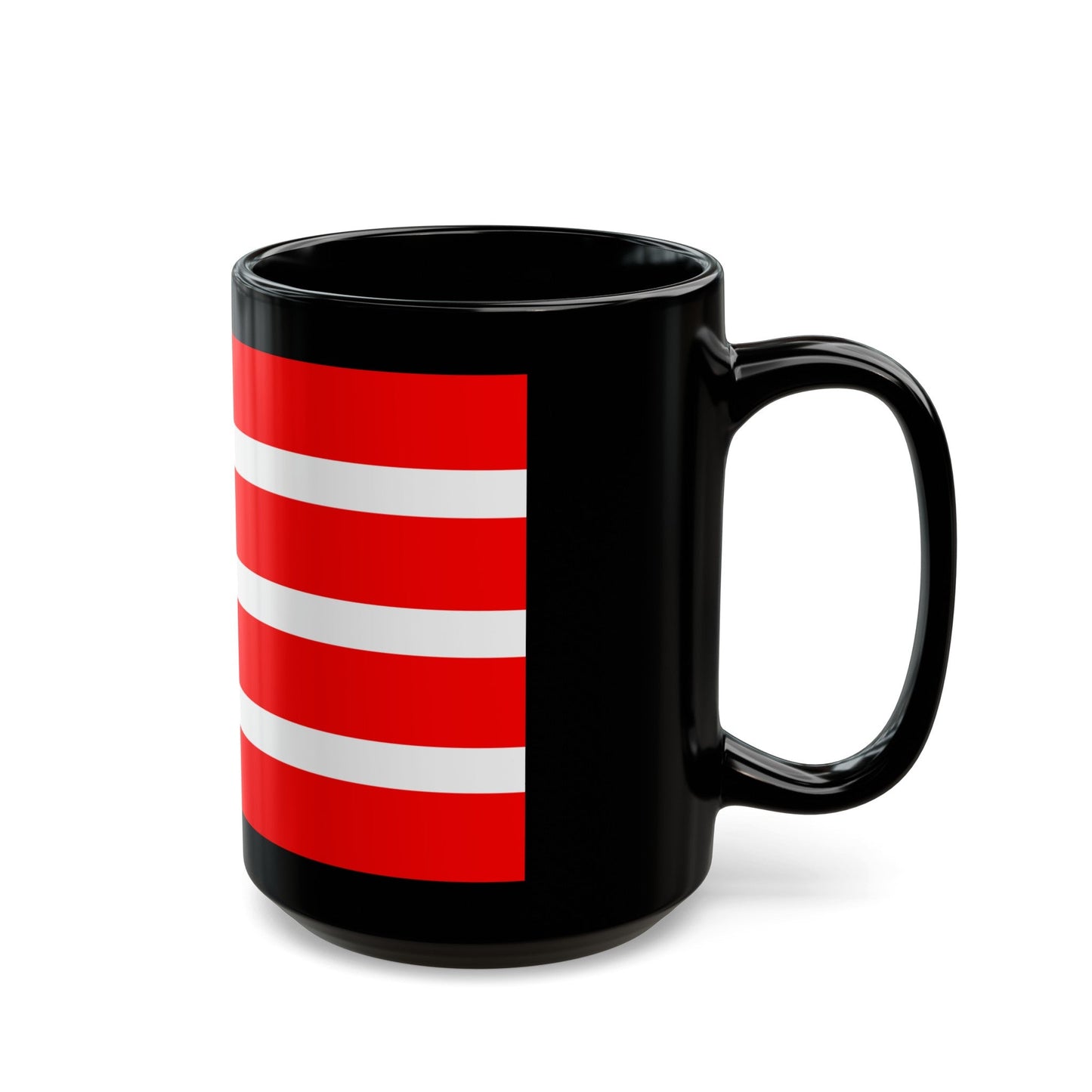 Flag of Dithmarschen Germany - Black Coffee Mug-The Sticker Space