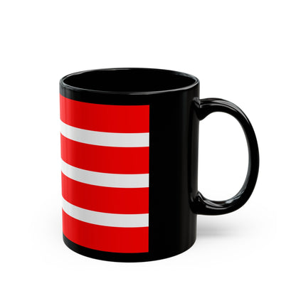 Flag of Dithmarschen Germany - Black Coffee Mug-The Sticker Space