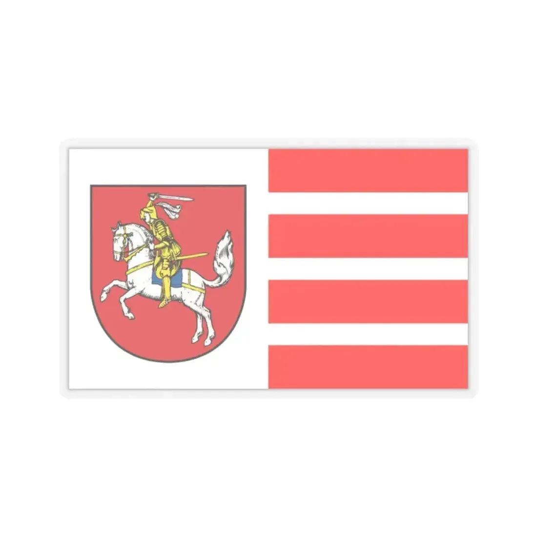 Flag of Dithmarschen Germany - STICKER Vinyl Kiss-Cut Decal 2 Inch Transparent - The Sticker Space