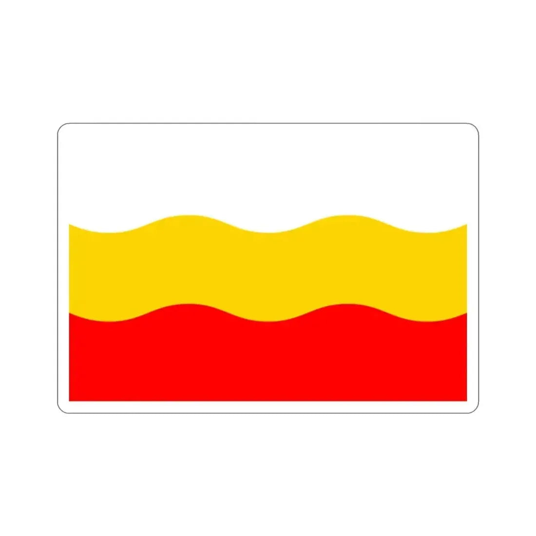 Flag of Děčín Czech Republic STICKER Vinyl Die-Cut Decal 2 Inch - The Sticker Space