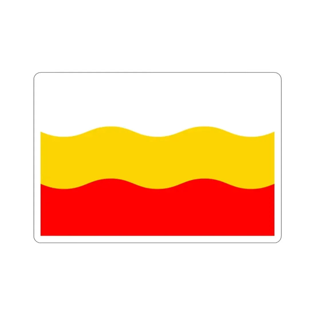 Flag of Děčín Czech Republic STICKER Vinyl Die-Cut Decal 2 Inch - The Sticker Space