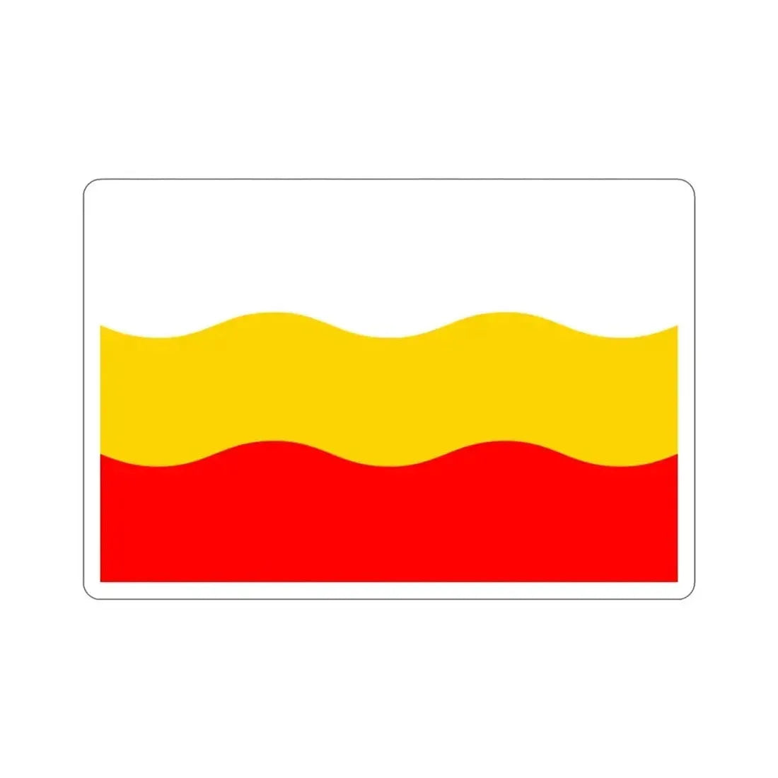Flag of Děčín Czech Republic STICKER Vinyl Die-Cut Decal 3 Inch - The Sticker Space