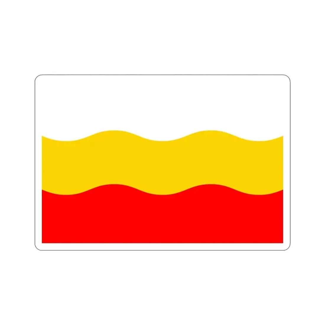 Flag of Děčín Czech Republic STICKER Vinyl Die-Cut Decal 3 Inch - The Sticker Space