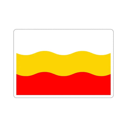 Flag of Děčín Czech Republic STICKER Vinyl Die-Cut Decal 4 Inch - The Sticker Space