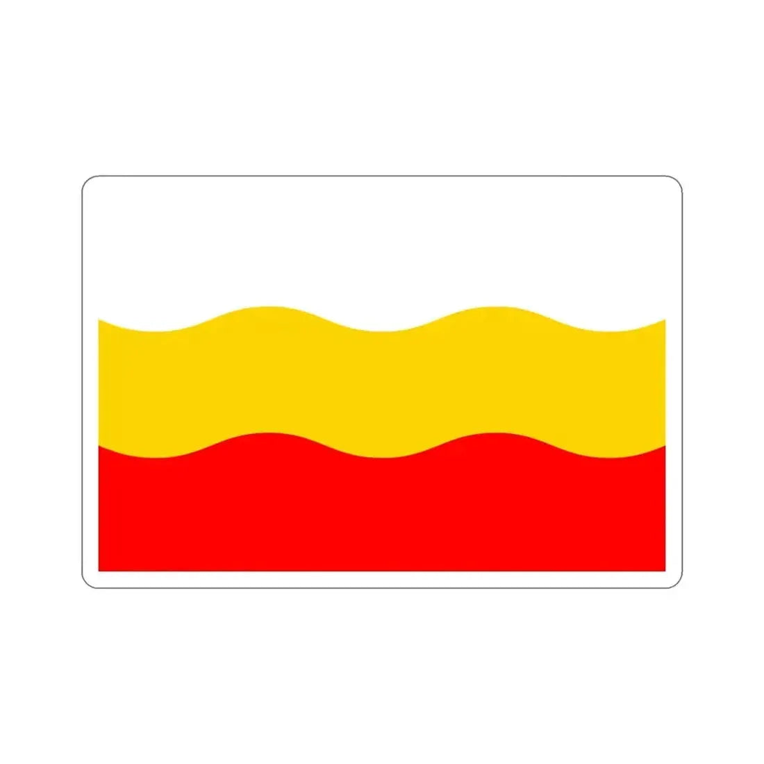 Flag of Děčín Czech Republic STICKER Vinyl Die-Cut Decal 5 Inch - The Sticker Space