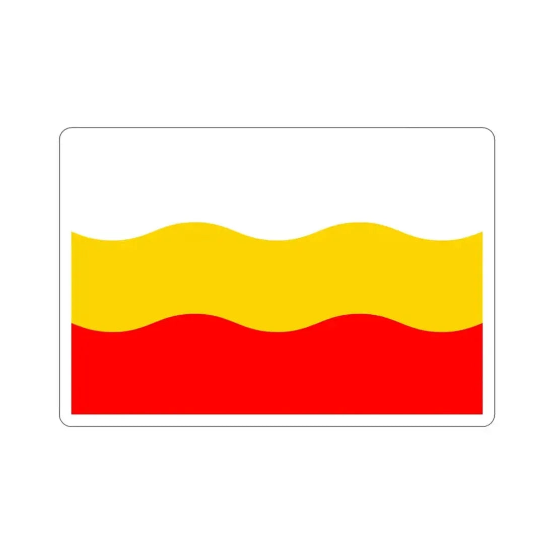 Flag of Děčín Czech Republic STICKER Vinyl Die-Cut Decal 5 Inch - The Sticker Space